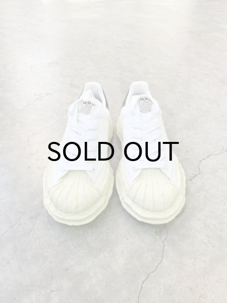画像2: Maison MIHARA YASUHIRO ("BLAKEY" VINTAGE COLOR SOLE CANVAS LOW-TOP SNEAKER) WHITE (2)