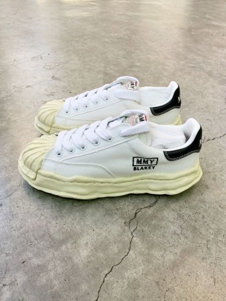 画像3: Maison MIHARA YASUHIRO ("BLAKEY" VINTAGE COLOR SOLE CANVAS LOW-TOP SNEAKER) WHITE (3)