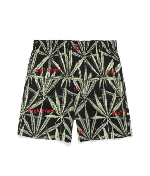 画像1: WACKO MARIA (HIGHTIMES HAWAIIAN SHORTS) BLACK (1)