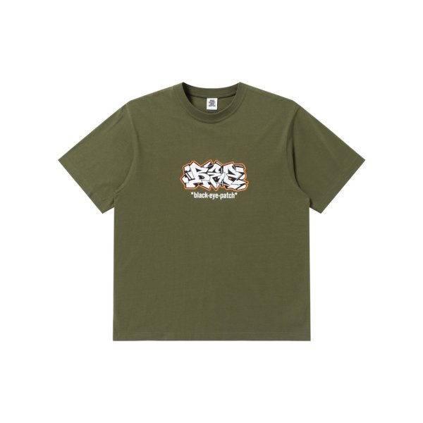 画像1: BLACK EYE PATCH (URBAN ARROWS TEE) OLIVE (1)