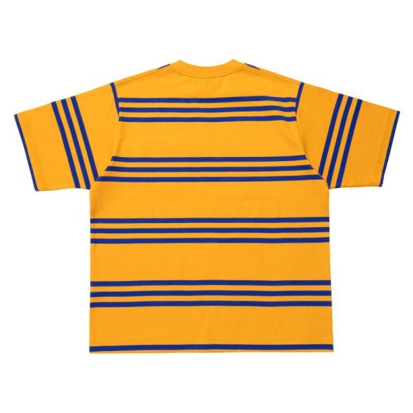 画像2: LQQK STUDIO (S/S RUGBY WEIGT POCKET TEE) ORANGE-NAVY -30% OFF- (2)