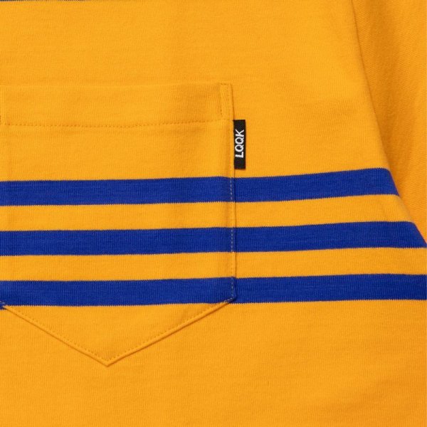 画像3: LQQK STUDIO (S/S RUGBY WEIGT POCKET TEE) ORANGE-NAVY -30% OFF- (3)