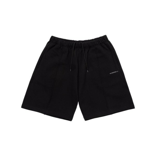 画像1: LQQK STUDIO (PINTUCK SWEAT SHORTS) BLACK (1)