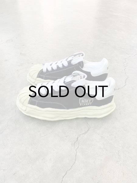 画像3: Maison MIHARA YASUHIRO ("BLAKEY" VINTAGE COLOR SOLE CANVAS LOW-TOP SNEAKER) BLACK (3)