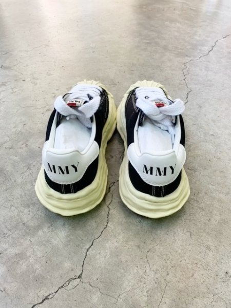 画像4: Maison MIHARA YASUHIRO ("BLAKEY" VINTAGE COLOR SOLE CANVAS LOW-TOP SNEAKER) BLACK (4)