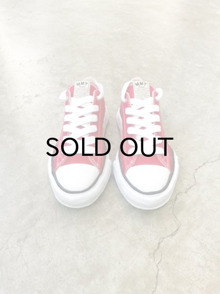 画像2: Maison MIHARA YASUHIRO ("PETERSON" OG SOLE CANVAS LOW SNEAKER) RED (2)