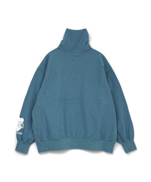 画像2: FACETASM (FACETASM×CPD SHIRAI HIGHNECK SWEAT) SMOKE BLUE -30% OFF- (2)