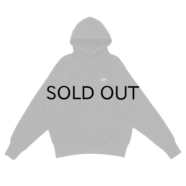 画像1: LQQK STUDIO (SIGNATURE SNAP FLEECE HOODIE) BLACK -30% OFF- (1)