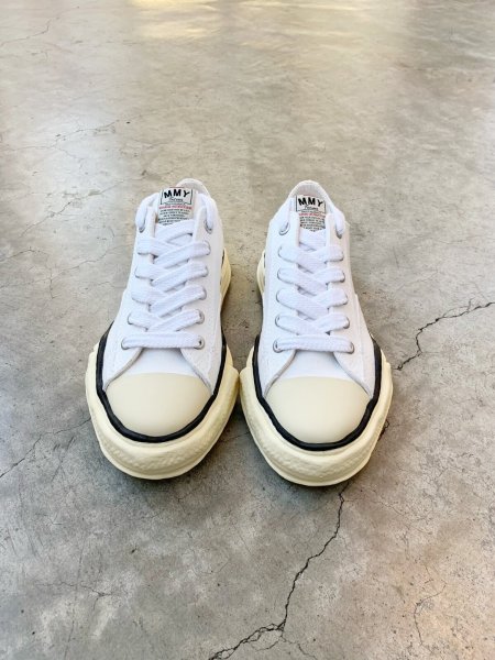 画像2: Maison MIHARA YASUHIRO ("PETERSON" VINTAGE COLOR SOLE CANVAS LOW-TOP SNEAKER) WHITE (2)