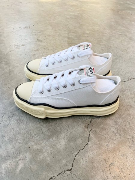 画像3: Maison MIHARA YASUHIRO ("PETERSON" VINTAGE COLOR SOLE CANVAS LOW-TOP SNEAKER) WHITE (3)