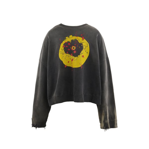 画像2: SAINT Mxxxxxx (CP_CREW SWEAT SMILE) BLACK (2)