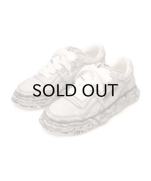 画像1: Maison MIHARA YASUHIRO ("PARKER" OG SOLE FADED EFFECT LEATHER LOW-TOP SNEAKER) GRAY (1)