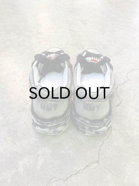 画像4: Maison MIHARA YASUHIRO ("PARKER" OG SOLE FADED EFFECT LEATHER LOW-TOP SNEAKER) BLACK (4)