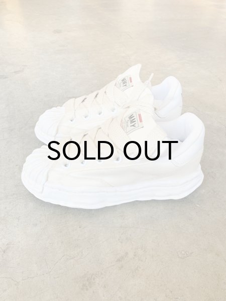 画像3: Maison MIHARA YASUHIRO ("BLAKEY" PUFFER OG SOLE CANVAS GARMENT DYED LOW-TOP SNEAKER) WHITE (3)