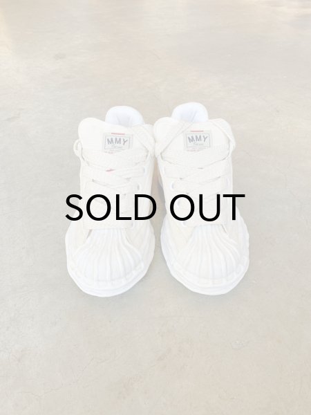 画像2: Maison MIHARA YASUHIRO ("BLAKEY" PUFFER OG SOLE CANVAS GARMENT DYED LOW-TOP SNEAKER) WHITE (2)