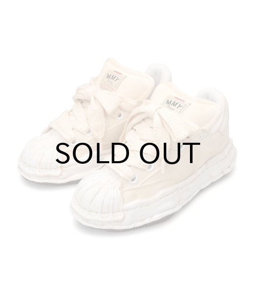 画像1: Maison MIHARA YASUHIRO ("BLAKEY" PUFFER OG SOLE CANVAS GARMENT DYED LOW-TOP SNEAKER) WHITE (1)