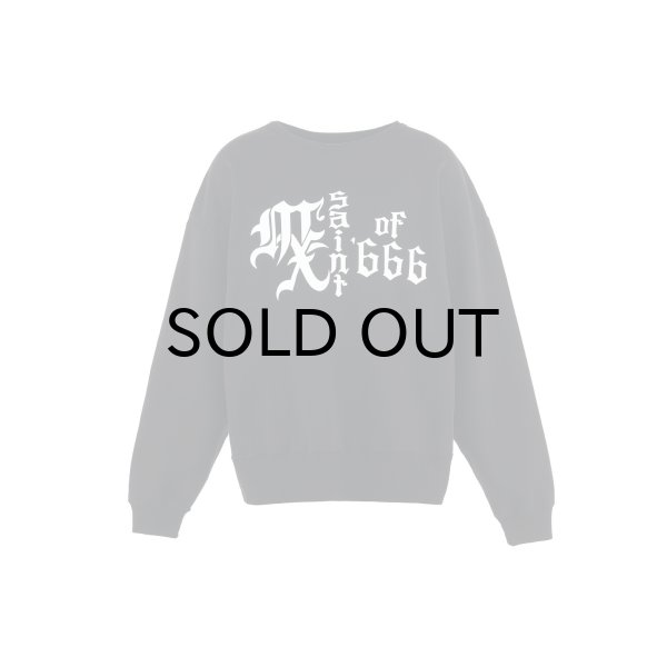 画像1: SAINT Mxxxxxx (MX666 CREW NECK SWEAT) BLACK (1)