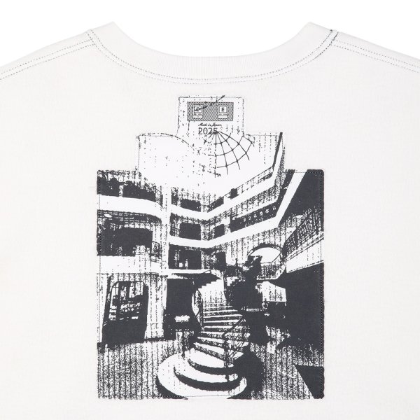 画像3: C.E (OVERDYE MD MACHINES CREW NECK) WHITE -30% OFF- (3)