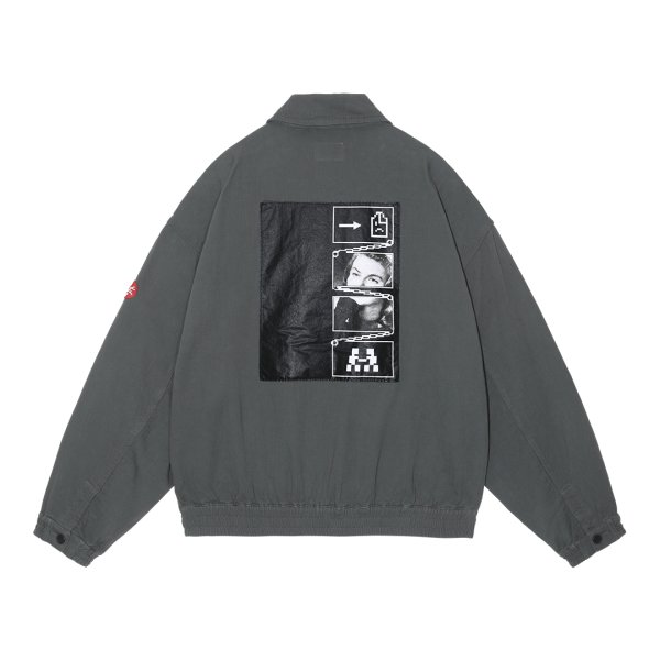 画像2: C.E (SOFT COTTON ZIP JACKET) CHARCOAL -30% OFF- (2)