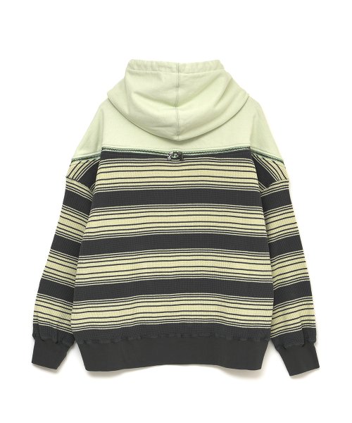 画像2: FACETASM (WAFFLE KNIT ZIP HOODIE) MINT -30% OFF- (2)