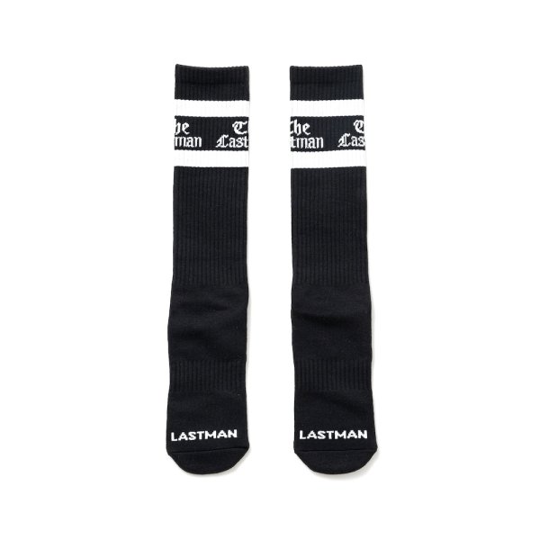 画像2: LASTMAN (LOGO SOX -The Lastman-) BLACK -30% OFF- (2)