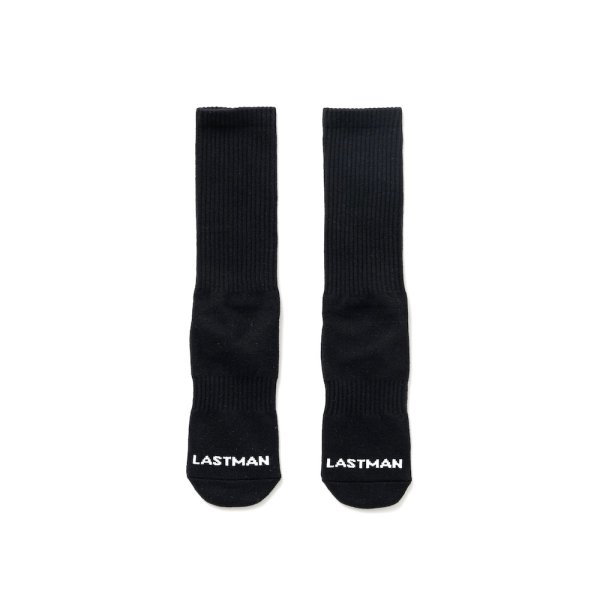 画像2: LASTMAN (LOGO SOX -CASH RULES-) BLACK -30% OFF- (2)