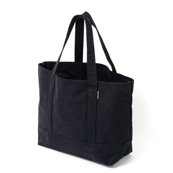 画像2: LASTMAN (LOGO EMBROIDERED TOTE BAG) BLACK -30% OFF- (2)