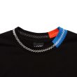 画像2: LQQK STUDIO (BORDER STICH TEE) BLACK -30% OFF- (2)