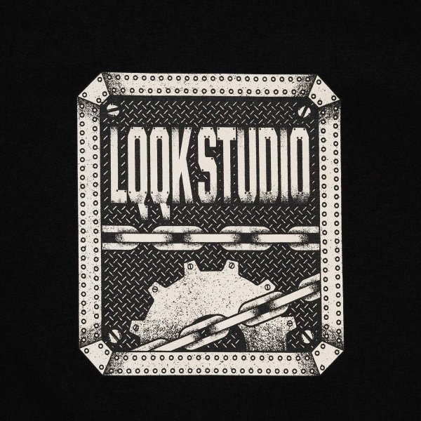 画像3: LQQK STUDIO (LOGO TEE) BLACK -30% OFF- (3)