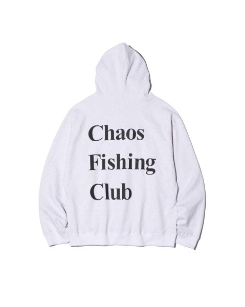 画像2: Chaos Fishing Club (LOGO ZIP UP HOODIE) GRAY -30% OFF- (2)