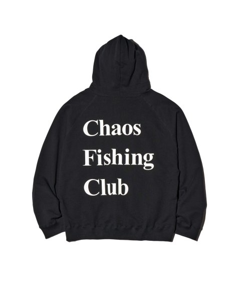 画像2: Chaos Fishing Club (LOGO ZIP UP HOODIE) BLACK -30% OFF- (2)