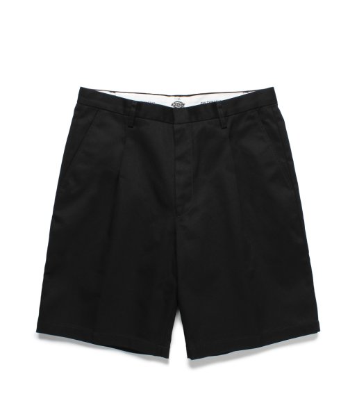 画像2: WACKO MARIA (DICKIES PLEATED SHORT TROUSERS TYPE-1) BLACK (2)