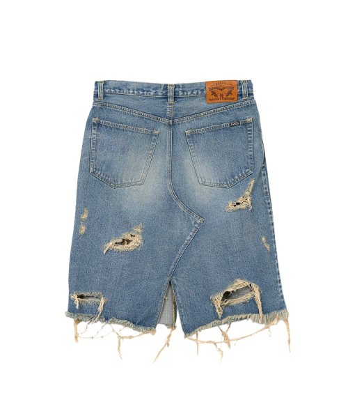 画像2: KAMIYA (Denim Wrap Skirt) INDIGO (2)