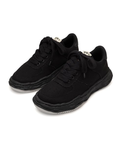 画像1: Maison MIHARA YASUHIRO ("WAYNE" OG SOLE CANVAS LOW-TOP SNEAKER) BLK-BLK (1)