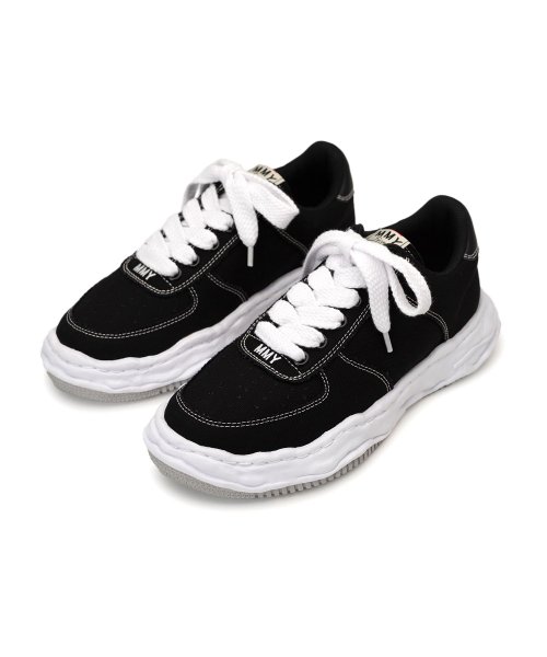 画像1: Maison MIHARA YASUHIRO ("WAYNE" OG SOLE CANVAS LOW-TOP SNEAKER) BLACK (1)