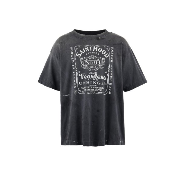 画像1: SAINT Mxxxxxx X NEIGHBORHOOD (STHD.SS TEE FEARLESS) BLACK (1)