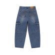 画像1: BLACK EYE PATCH (URBAN ARROWS STITCHED CARGO JEANS) INDIGO (1)