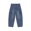 画像2: BLACK EYE PATCH (URBAN ARROWS STITCHED CARGO JEANS) INDIGO (2)