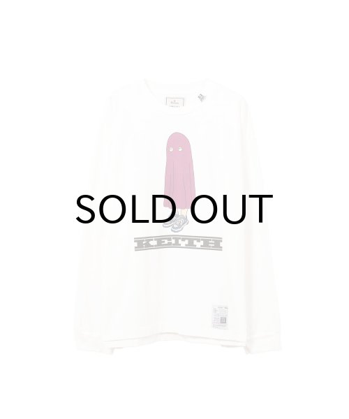 画像1: Maison MIHARA YASUHIRO (KEITH Printed Long Sleeve Tee) WHITE (1)