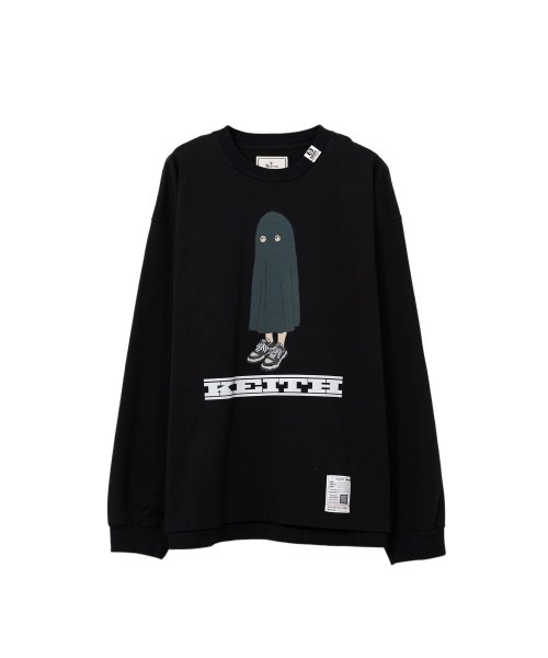画像1: Maison MIHARA YASUHIRO (KEITH Printed Long Sleeve Tee) BLACK (1)