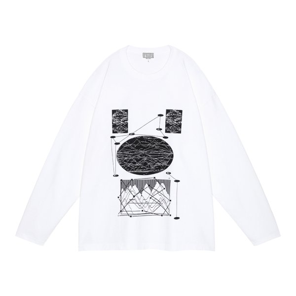 画像1: C.E (FK dfet BIG LONG SLEEVE T) WHITE -30% OFF- (1)