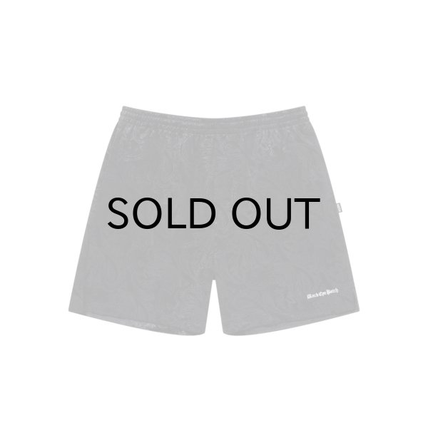 画像1: BLACK EYE PATCH (PAISLEY VELOUR SHORTS) BLACK (1)