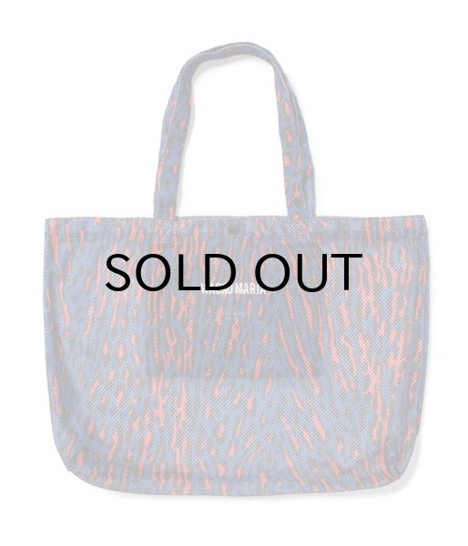 画像1: WACKO MARIA (SPEAK EASY / LEOPARD MESH TOTE BAG) BLUE (1)