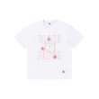 画像1: BLACK EYE PATCH (GUNSHOT STENCIL LOGO TEE) WHITE (1)