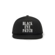 画像1: BLACK EYE PATCH (STENCIL LOGO MESH CAP) BLACK (1)