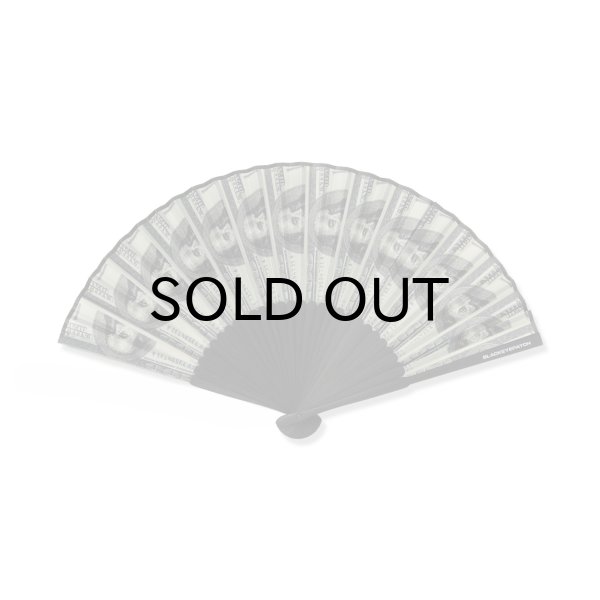 画像1: BLACK EYE PATCH (HUNDRED BILLS HAND FAN) MULTI (1)