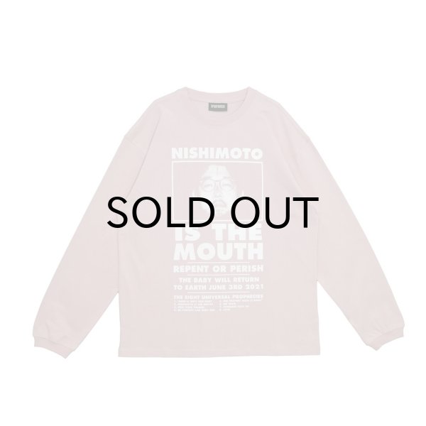 画像1: NISHIMOTO IS THE MOUTH (L/S TEE) SMOKE PINK (1)