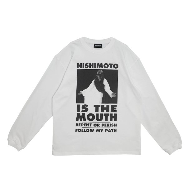 NISHIMOTO IS THE MOUTH (L/S TEE) WHITE - FAMLEST