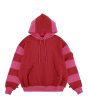 画像1: PHINGERIN (BORDER PATCH HOODIE) RED (1)