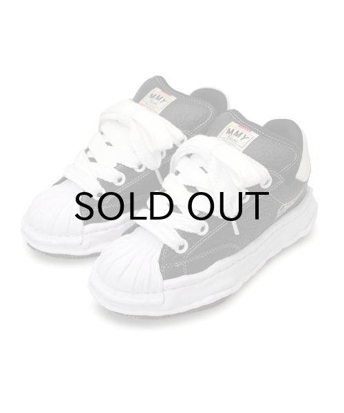 画像1: Maison MIHARA YASUHIRO ("BLAKEY PUFFER" OG SOLE MONSTER LEATHER LOW-TOP SNEAKER) BLACK (1)